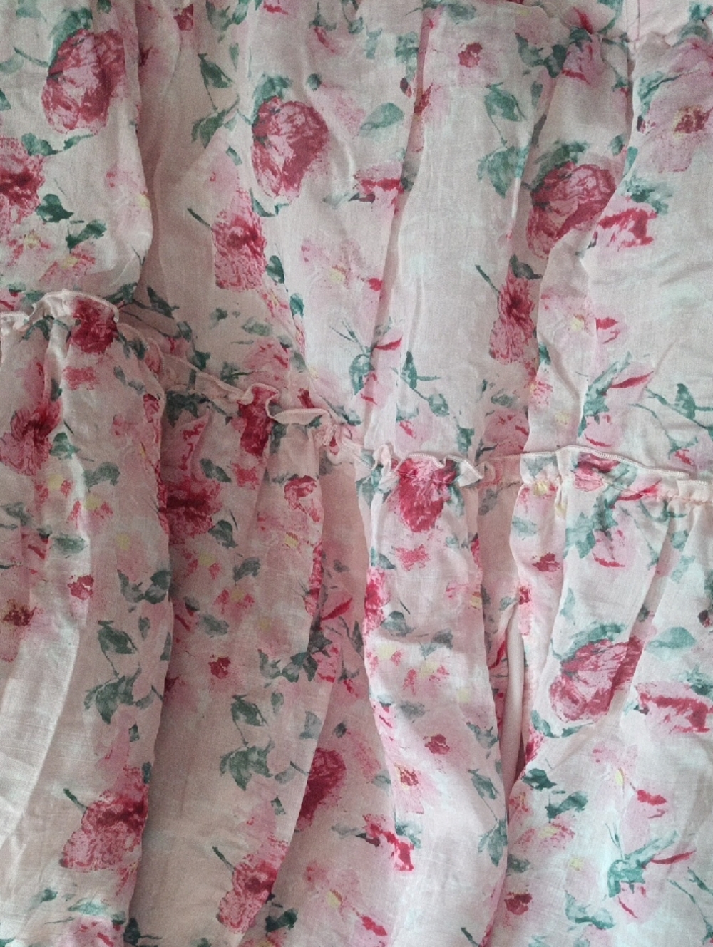 Wild Fable Strapless Pink Floral Maxi Dress Corset L - Picture 6 of 7